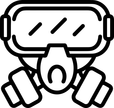 Black and white face mask icon symbol vector illustration in minimal simple style graphic design element for modern artwork clean outline sketch flat pictogram abstract template contour editable isolated digital png format for web ui