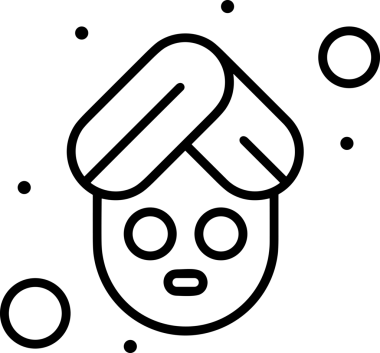 Black and white face mask icon symbol vector illustration in minimal simple style graphic design element for modern artwork clean outline sketch flat pictogram abstract template contour editable isolated digital png format for web ui