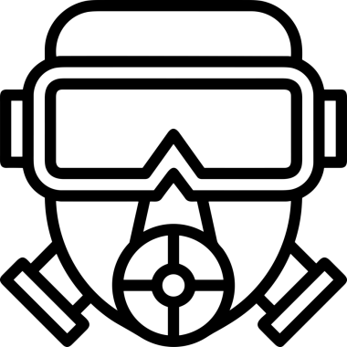 Black and white face mask icon symbol vector illustration in minimal simple style graphic design element for modern artwork clean outline sketch flat pictogram abstract template contour editable isolated digital png format for web ui