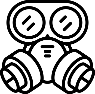 Black and white face mask icon symbol vector illustration in minimal simple style graphic design element for modern artwork clean outline sketch flat pictogram abstract template contour editable isolated digital png format for web ui