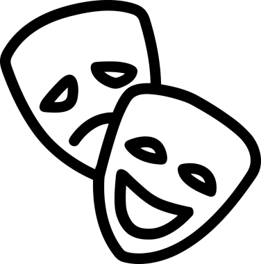 Black and white face mask icon symbol vector illustration in minimal simple style graphic design element for modern artwork clean outline sketch flat pictogram abstract template contour editable isolated digital png format for web ui