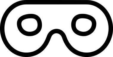 Black and white face mask icon symbol vector illustration in minimal simple style graphic design element for modern artwork clean outline sketch flat pictogram abstract template contour editable isolated digital png format for web ui