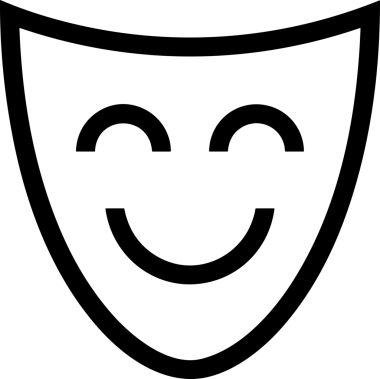 Black and white face mask icon symbol vector illustration in minimal simple style graphic design element for modern artwork clean outline sketch flat pictogram abstract template contour editable isolated digital png format for web ui