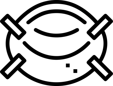 Black and white face mask icon symbol vector illustration in minimal simple style graphic design element for modern artwork clean outline sketch flat pictogram abstract template contour editable isolated digital png format for web ui