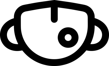 Black and white face mask icon symbol vector illustration in minimal simple style graphic design element for modern artwork clean outline sketch flat pictogram abstract template contour editable isolated digital png format for web ui