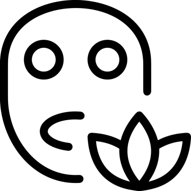 Black and white face mask icon symbol vector illustration in minimal simple style graphic design element for modern artwork clean outline sketch flat pictogram abstract template contour editable isolated digital png format for web ui