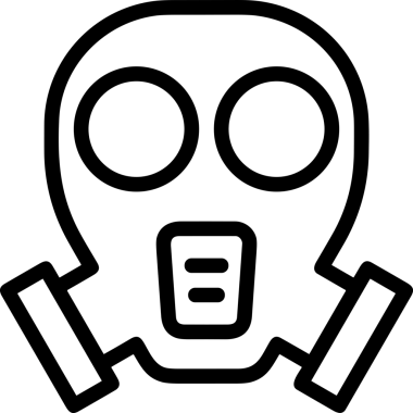 Black and white face mask icon symbol vector illustration in minimal simple style graphic design element for modern artwork clean outline sketch flat pictogram abstract template contour editable isolated digital png format for web ui
