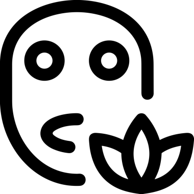 Black and white face mask icon symbol vector illustration in minimal simple style graphic design element for modern artwork clean outline sketch flat pictogram abstract template contour editable isolated digital png format for web ui