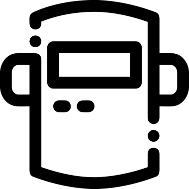 Black and white face mask icon symbol vector illustration in minimal simple style graphic design element for modern artwork clean outline sketch flat pictogram abstract template contour editable isolated digital png format for web ui