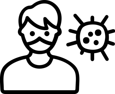 Black and white face mask icon symbol vector illustration in minimal simple style graphic design element for modern artwork clean outline sketch flat pictogram abstract template contour editable isolated digital png format for web ui