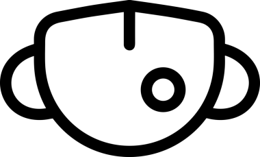 Black and white face mask icon symbol vector illustration in minimal simple style graphic design element for modern artwork clean outline sketch flat pictogram abstract template contour editable isolated digital png format for web ui