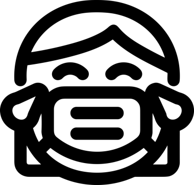 Black and white face mask icon symbol vector illustration in minimal simple style graphic design element for modern artwork clean outline sketch flat pictogram abstract template contour editable isolated digital png format for web ui