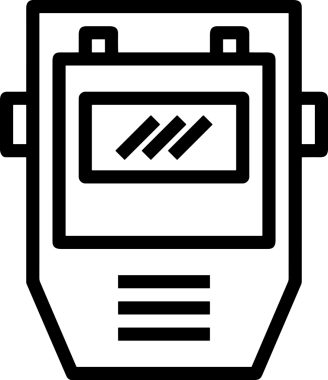 Black and white face mask icon symbol vector illustration in minimal simple style graphic design element for modern artwork clean outline sketch flat pictogram abstract template contour editable isolated digital png format for web ui