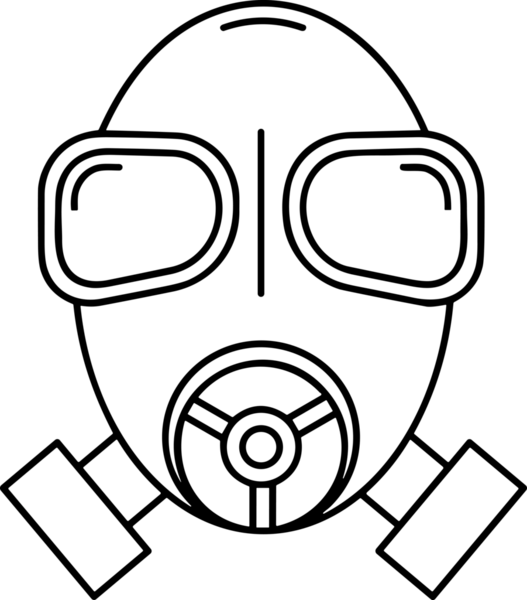 Black and white face mask icon symbol vector illustration in minimal simple style graphic design element for modern artwork clean outline sketch flat pictogram abstract template contour editable isolated digital png format for web ui