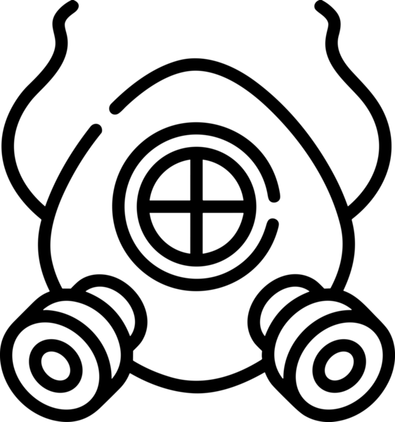 Black and white face mask icon symbol vector illustration in minimal simple style graphic design element for modern artwork clean outline sketch flat pictogram abstract template contour editable isolated digital png format for web ui
