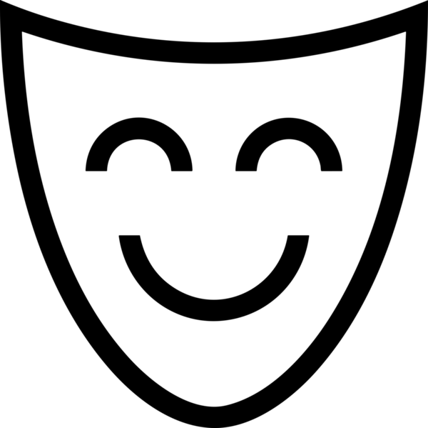 Black and white face mask icon symbol vector illustration in minimal simple style graphic design element for modern artwork clean outline sketch flat pictogram abstract template contour editable isolated digital png format for web ui