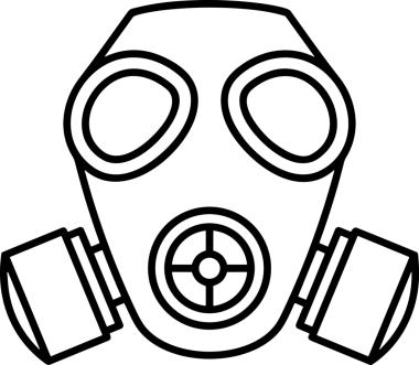 Black and white face mask icon symbol vector illustration in minimal simple style graphic design element for modern artwork clean outline sketch flat pictogram abstract template contour editable isolated digital png format for web ui