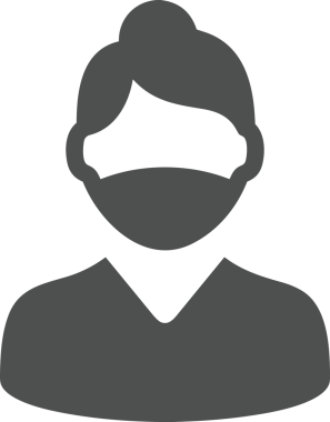 Black and white face mask icon symbol vector illustration in minimal simple style graphic design element for modern artwork clean outline sketch flat pictogram abstract template contour editable isolated digital png format for web ui