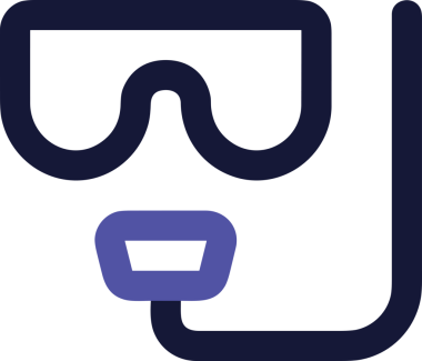 Black and white face mask icon symbol vector illustration in minimal simple style graphic design element for modern artwork clean outline sketch flat pictogram abstract template contour editable isolated digital png format for web ui