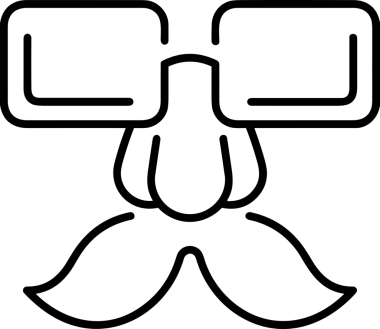 Black and white face mask icon symbol vector illustration in minimal simple style graphic design element for modern artwork clean outline sketch flat pictogram abstract template contour editable isolated digital png format for web ui