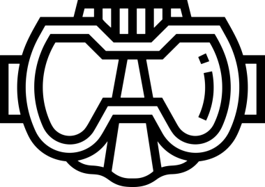 Black and white face mask icon symbol vector illustration in minimal simple style graphic design element for modern artwork clean outline sketch flat pictogram abstract template contour editable isolated digital png format for web ui