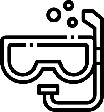 Black and white face mask icon symbol vector illustration in minimal simple style graphic design element for modern artwork clean outline sketch flat pictogram abstract template contour editable isolated digital png format for web ui