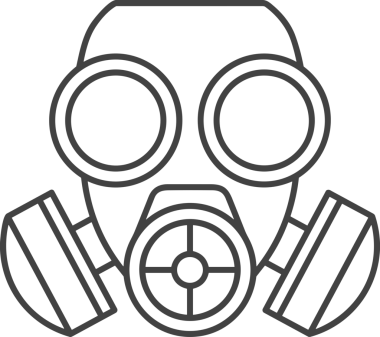 Black and white face mask icon symbol vector illustration in minimal simple style graphic design element for modern artwork clean outline sketch flat pictogram abstract template contour editable isolated digital png format for web ui