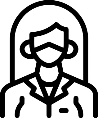 Black and white face mask icon symbol vector illustration in minimal simple style graphic design element for modern artwork clean outline sketch flat pictogram abstract template contour editable isolated digital png format for web ui