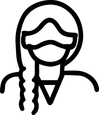 Black and white face mask icon symbol vector illustration in minimal simple style graphic design element for modern artwork clean outline sketch flat pictogram abstract template contour editable isolated digital png format for web ui