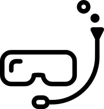 Black and white face mask icon symbol vector illustration in minimal simple style graphic design element for modern artwork clean outline sketch flat pictogram abstract template contour editable isolated digital png format for web ui