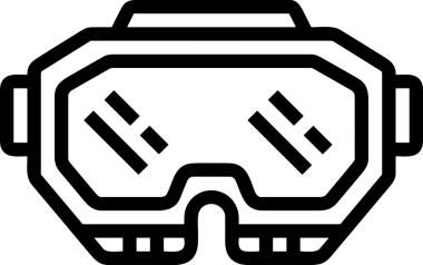Black and white face mask icon symbol vector illustration in minimal simple style graphic design element for modern artwork clean outline sketch flat pictogram abstract template contour editable isolated digital png format for web ui