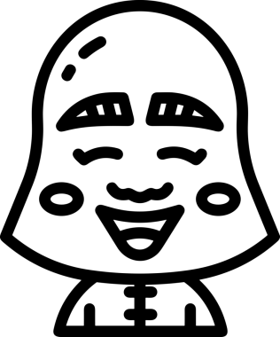 Black and white face mask icon symbol vector illustration in minimal simple style graphic design element for modern artwork clean outline sketch flat pictogram abstract template contour editable isolated digital png format for web ui