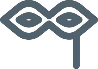 Black and white face mask icon symbol vector illustration in minimal simple style graphic design element for modern artwork clean outline sketch flat pictogram abstract template contour editable isolated digital png format for web ui