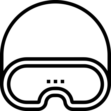 Black and white face mask icon symbol vector illustration in minimal simple style graphic design element for modern artwork clean outline sketch flat pictogram abstract template contour editable isolated digital png format for web ui
