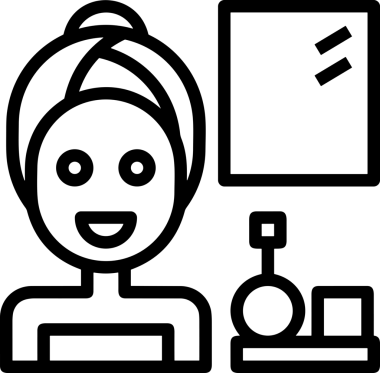 Black and white face mask icon symbol vector illustration in minimal simple style graphic design element for modern artwork clean outline sketch flat pictogram abstract template contour editable isolated digital png format for web ui
