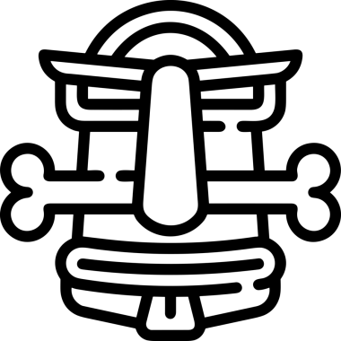 Black and white face mask icon symbol vector illustration in minimal simple style graphic design element for modern artwork clean outline sketch flat pictogram abstract template contour editable isolated digital png format for web ui