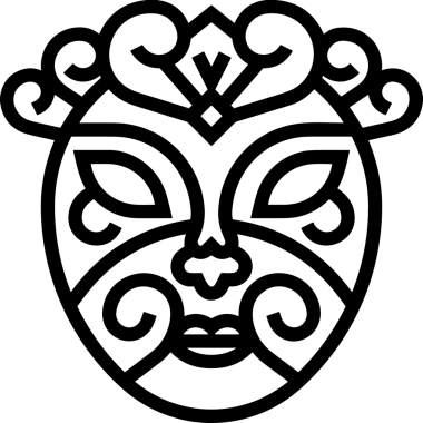 Black and white face mask icon symbol vector illustration in minimal simple style graphic design element for modern artwork clean outline sketch flat pictogram abstract template contour editable isolated digital png format for web ui