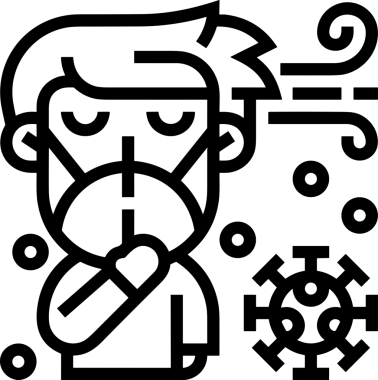 Black and white face mask icon symbol vector illustration in minimal simple style graphic design element for modern artwork clean outline sketch flat pictogram abstract template contour editable isolated digital png format for web ui