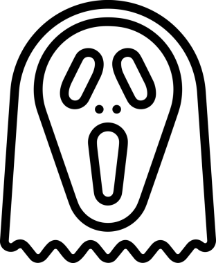 Black and white face mask icon symbol vector illustration in minimal simple style graphic design element for modern artwork clean outline sketch flat pictogram abstract template contour editable isolated digital png format for web ui