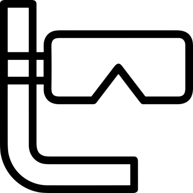 Black and white face mask icon symbol vector illustration in minimal simple style graphic design element for modern artwork clean outline sketch flat pictogram abstract template contour editable isolated digital png format for web ui