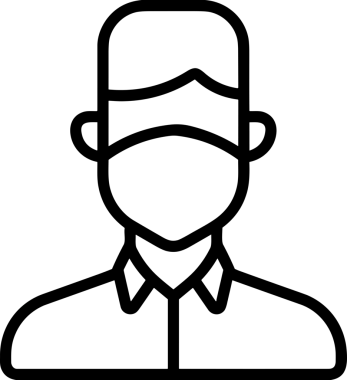 Black and white face mask icon symbol vector illustration in minimal simple style graphic design element for modern artwork clean outline sketch flat pictogram abstract template contour editable isolated digital png format for web ui