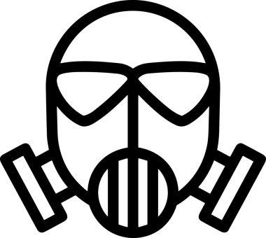 Black and white face mask icon symbol vector illustration in minimal simple style graphic design element for modern artwork clean outline sketch flat pictogram abstract template contour editable isolated digital png format for web ui