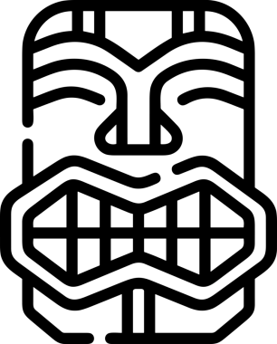 Black and white face mask icon symbol vector illustration in minimal simple style graphic design element for modern artwork clean outline sketch flat pictogram abstract template contour editable isolated digital png format for web ui