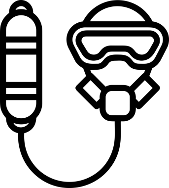 Black and white face mask icon symbol vector illustration in minimal simple style graphic design element for modern artwork clean outline sketch flat pictogram abstract template contour editable isolated digital png format for web ui