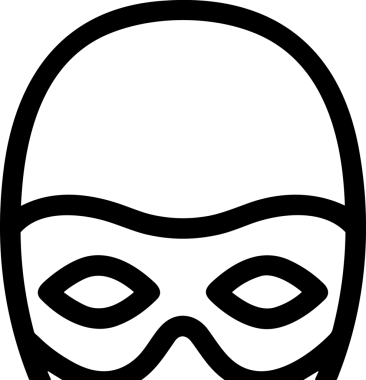 Black and white face mask icon symbol vector illustration in minimal simple style graphic design element for modern artwork clean outline sketch flat pictogram abstract template contour editable isolated digital png format for web ui