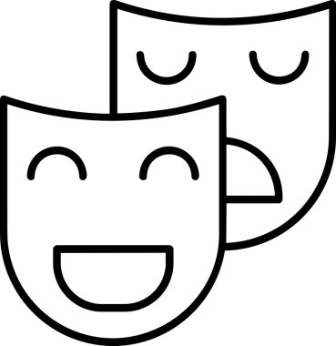 Black and white face mask icon symbol vector illustration in minimal simple style graphic design element for modern artwork clean outline sketch flat pictogram abstract template contour editable isolated digital png format for web ui