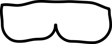 Black and white face mask icon symbol vector illustration in minimal simple style graphic design element for modern artwork clean outline sketch flat pictogram abstract template contour editable isolated digital png format for web ui