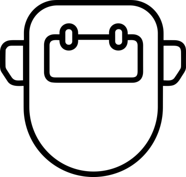 Black and white face mask icon symbol vector illustration in minimal simple style graphic design element for modern artwork clean outline sketch flat pictogram abstract template contour editable isolated digital png format for web ui