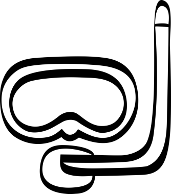 Black and white face mask icon symbol vector illustration in minimal simple style graphic design element for modern artwork clean outline sketch flat pictogram abstract template contour editable isolated digital png format for web ui