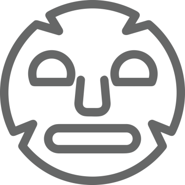 Black and white face mask icon symbol vector illustration in minimal simple style graphic design element for modern artwork clean outline sketch flat pictogram abstract template contour editable isolated digital png format for web ui